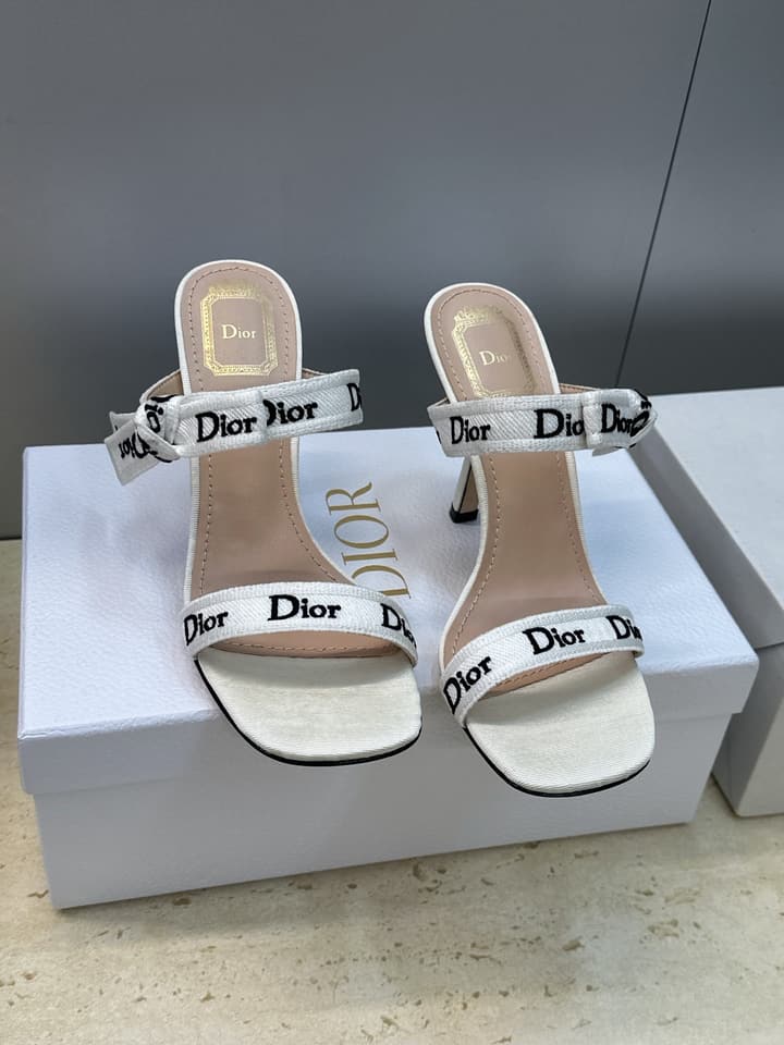 Dior J'Adior Dentelle Jelly Bow Pumps – 2026 Early Spring Collection in Black High Heel