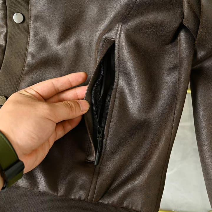 Zegna Lapel Leather Jacket – 2025FW in Classic Black