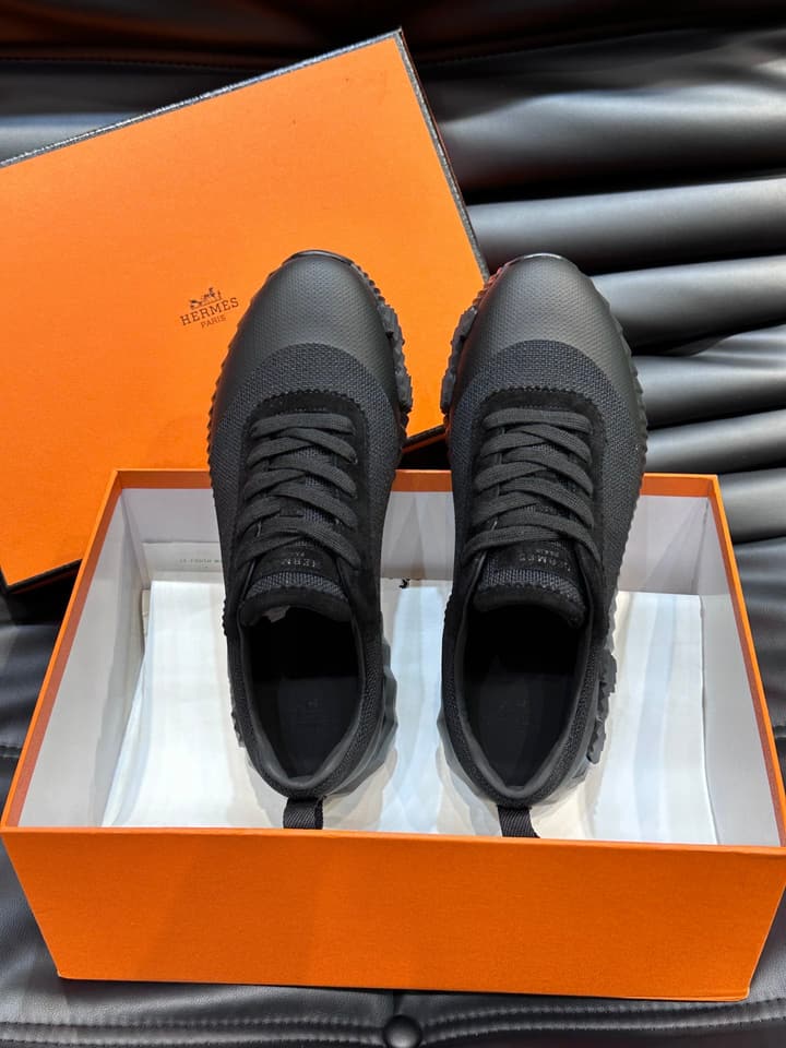 Hermès Bouncing Sneakers in Charcoal