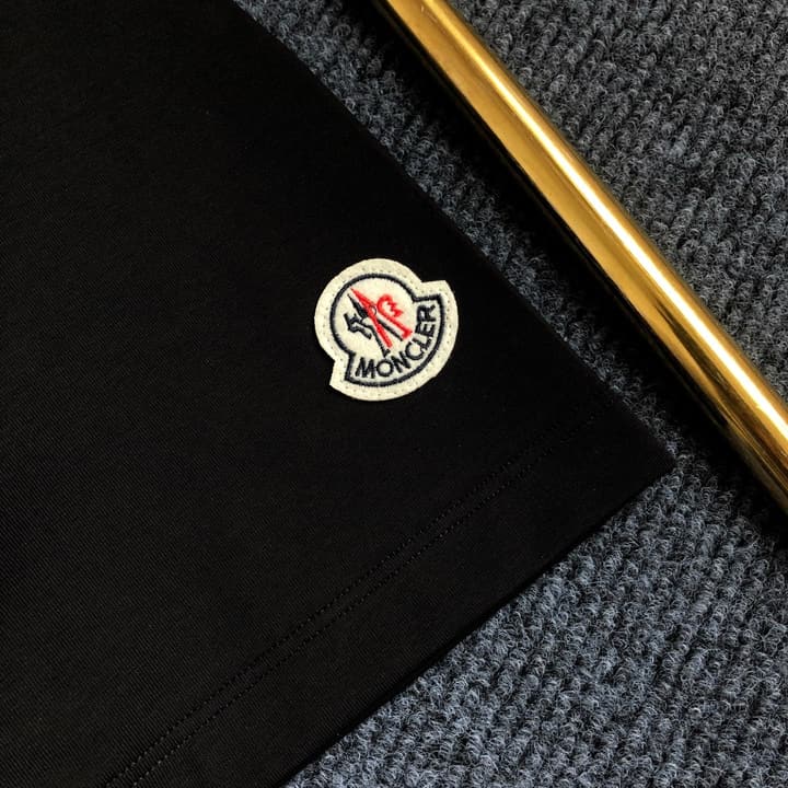 Moncler Embroidered Logo T-Shirt – 2026SS in Classic Black