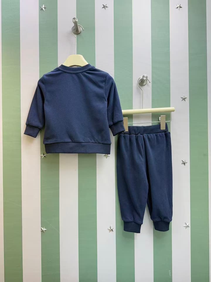Burberry Infant Sweatshirt and Pants Set – 2025SS – Kids Collection in Navy Blue Set