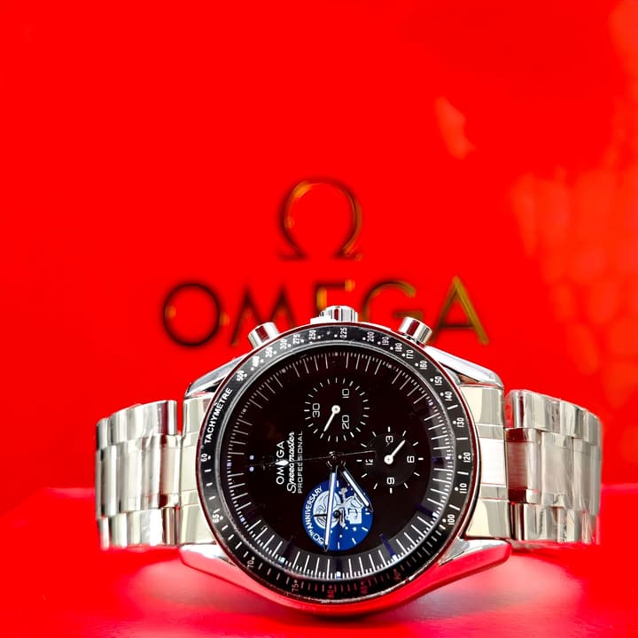 Omega Speedmaster Snoopy 50th Anniversary Quartz Watch in Blue Sub-dial Chronograph