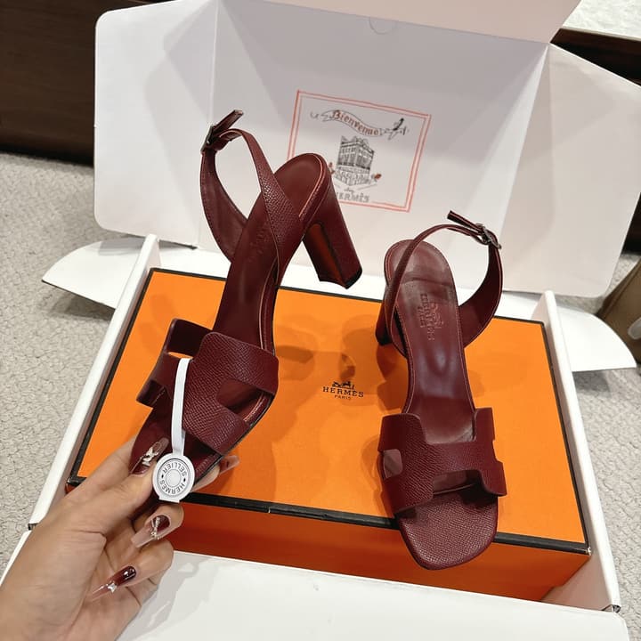 Hermès Eremite 80 Heeled Sandals in Blush Pink