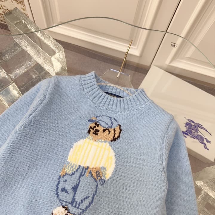 Ralph Lauren Kids Knitted Sweater – Kids Collection in Dark Navy Bear Sweater