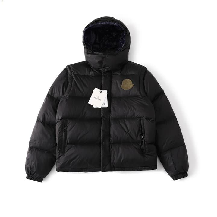 Moncler Cyclone Detachable Down Jacket – 2024FW in Black/Blue