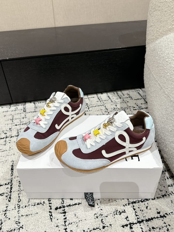 Loewe Ballet Runner 2.0 Unisex Sneakers – 2025 Collection in White And Light Blue