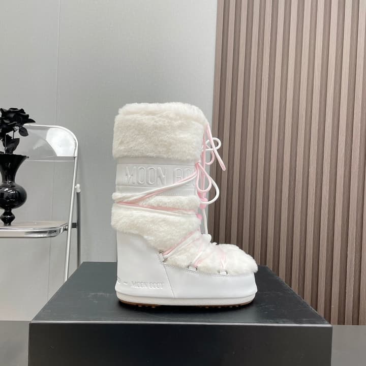 Moon Boot Furry Snow Boots – 2024FW in High