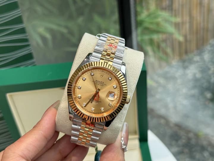 Rolex Datejust 41mm Mechanical Watch in Bronze Gold Dial