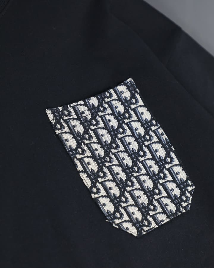 Dior Classic Jacquard Pocket Striped T-Shirt – 2024SS in Classic Black