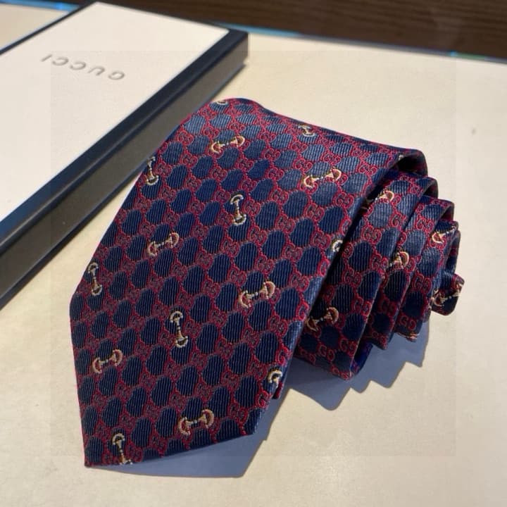 Dior Men's CD Logo Jacquard Tie in Black