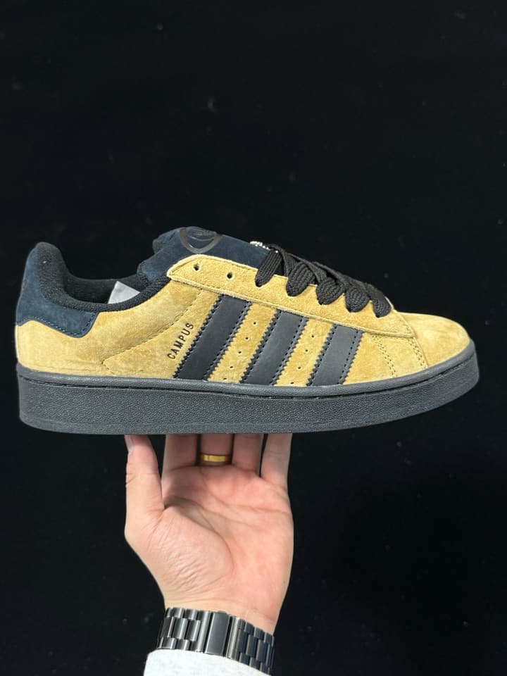 Adidas Originals Campus 00s Low-Top Sneakers in Black & White