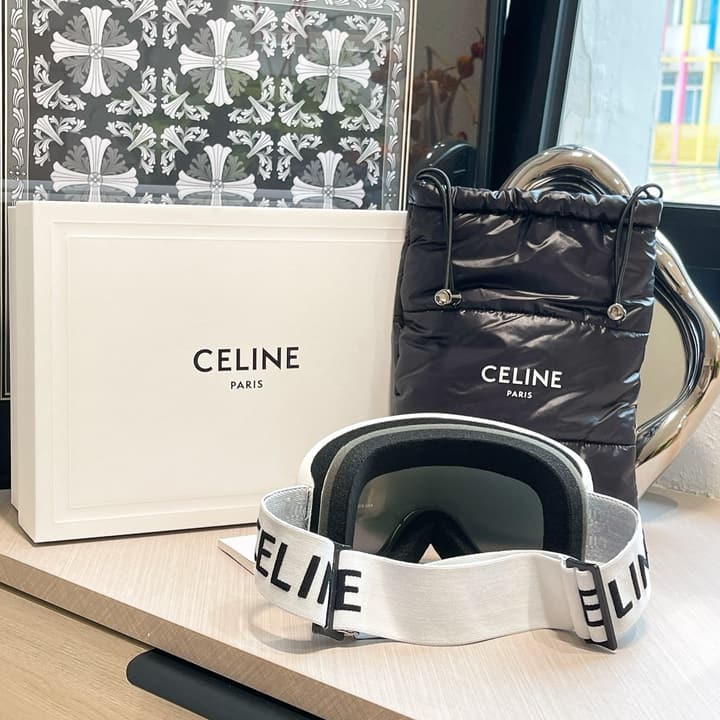 Celine Ski Goggles in All Black Frame