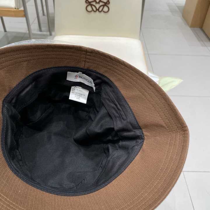 Moncler 2025 Autumn Bucket Hat in Black