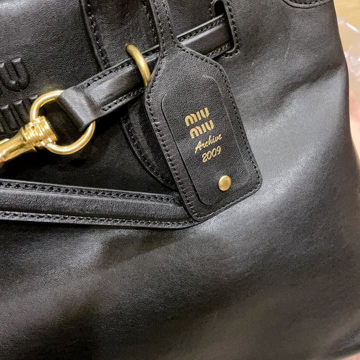 Miu Miu Aventure Nappa Leather Tote Bag