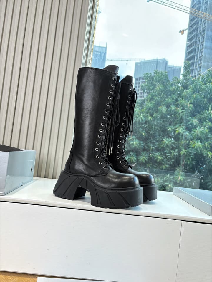 SMFK Platform Over-the-Knee Boots – 2025 Autumn/Winter Collection in Black