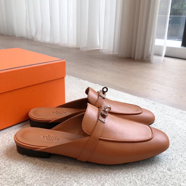 Hermes Eclair Sandals – 2025 New Collection in Black Leather