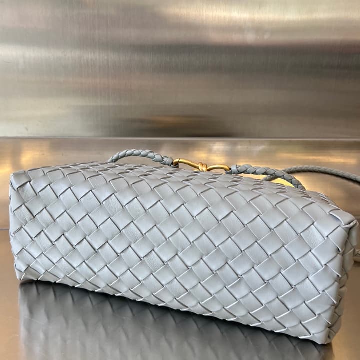 Bottega Veneta Andiamo Handbag in Charcoal Grey