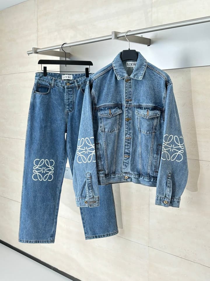 Loewe Anagram Denim Jacket – 24FW in Blue Denim