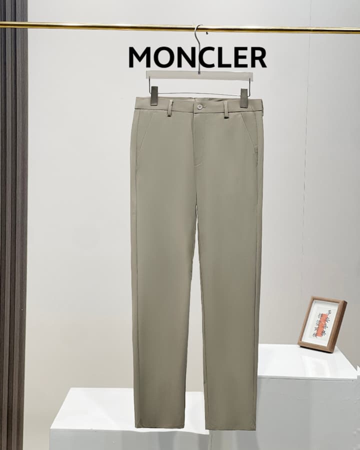 Moncler Men's Ice Silk Business Pants – 2025 Collection in Black