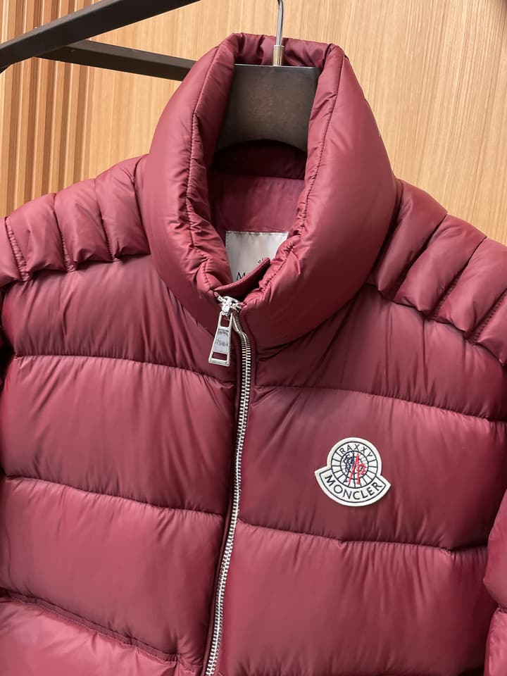 Moncler Stand Collar Embossed Down Jacket – Limited Edition in Black