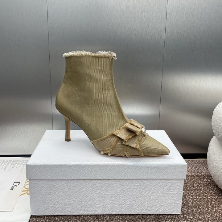 Dior J'Adior Adiorble Tassel Ankle Boots – 2024 Fall/Winter Collection in Black High Heel