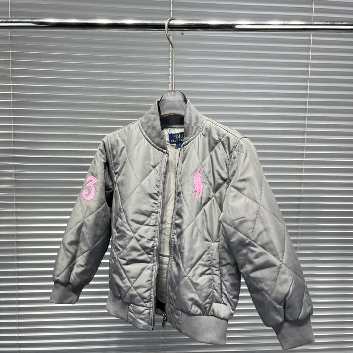 Ralph Lauren Embroidered Pony Puffer Jacket in Classic Black With Yellow Logo