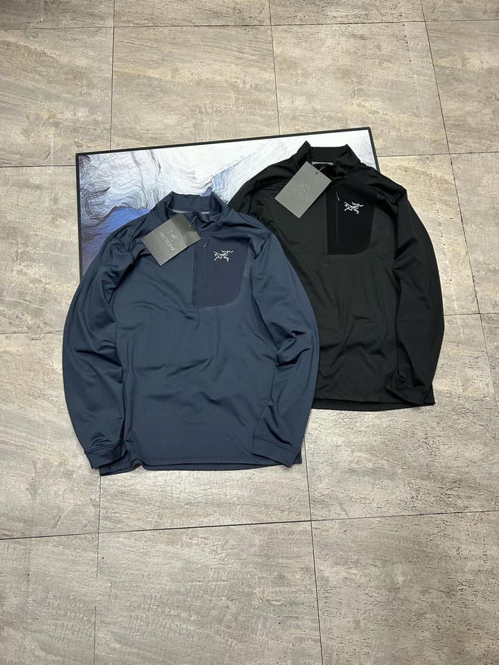 Arc'teryx Rho LT Zip Men's Micro-Fleece Top in Black
