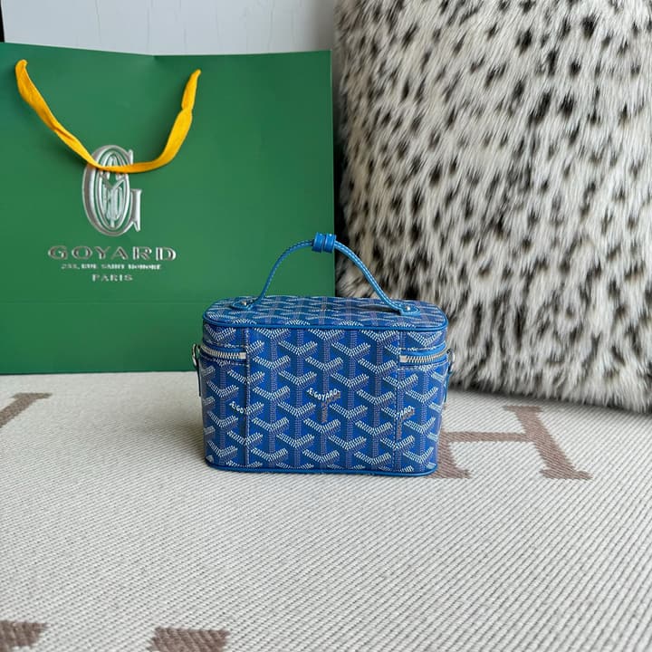Goyard Muse Mini Vanity Case in Bright Orange Goyardine