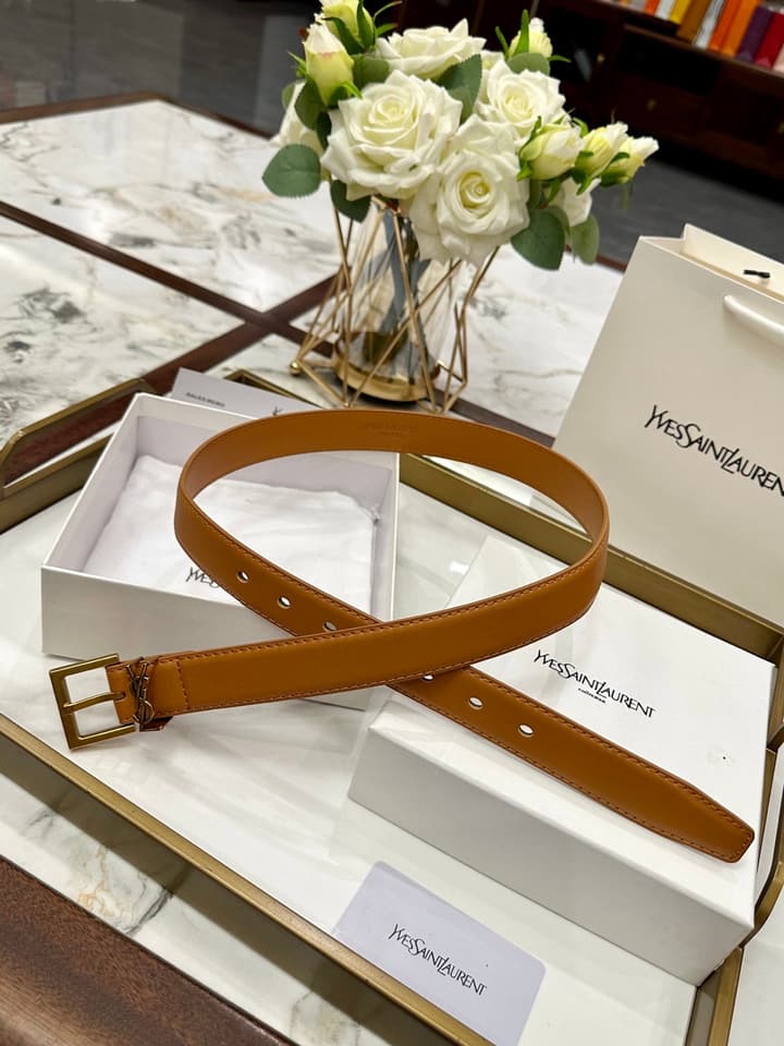 Saint Laurent Classic Leather Belt – 3.0cm