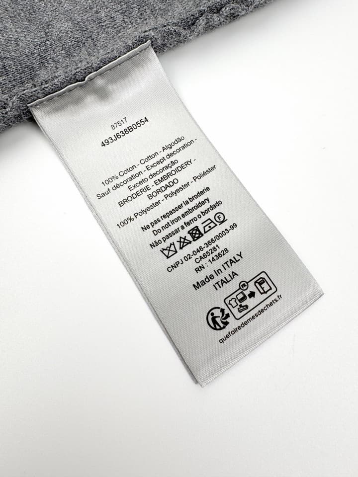 Dior Icon Wool Zip Cardigan in Fog Gray