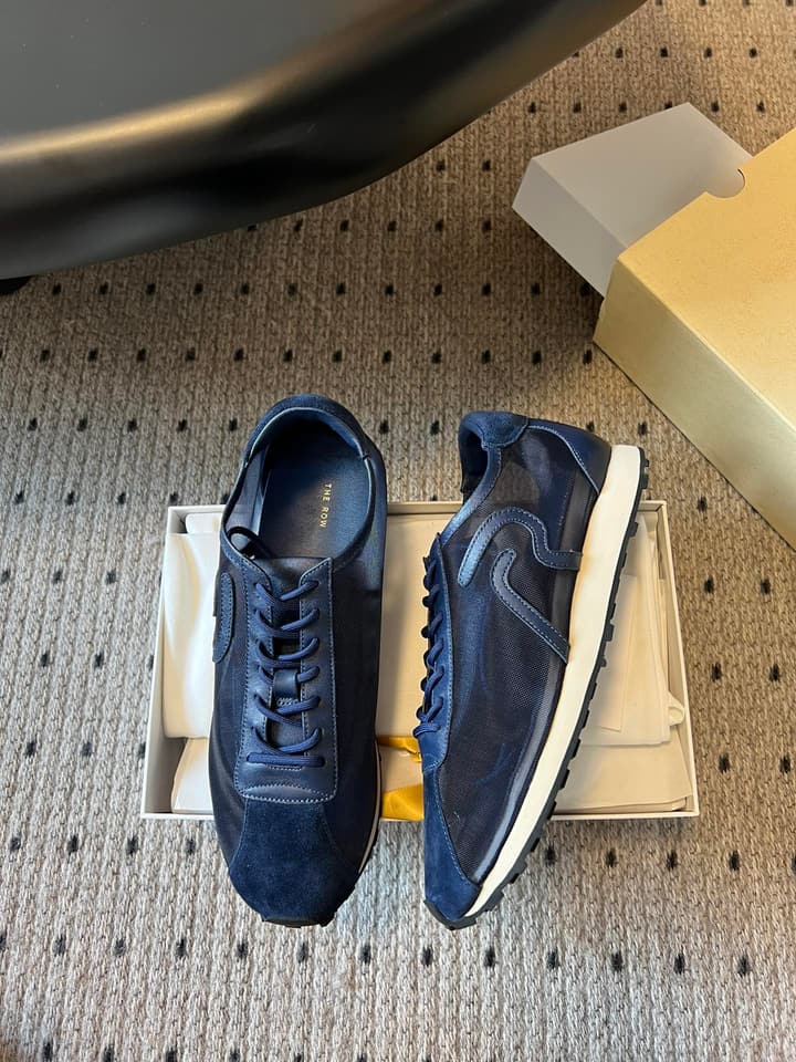 The Row 25SS German Training Mesh Sneakers in Black