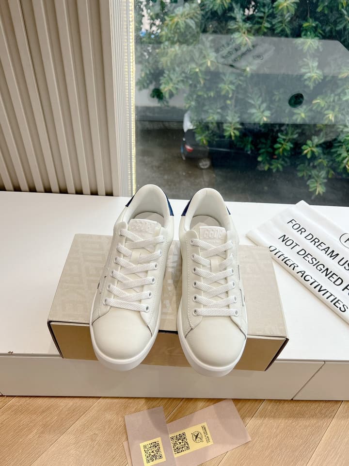 Golden Goose Space Distressed Sneakers – 2024 Collection in White 1