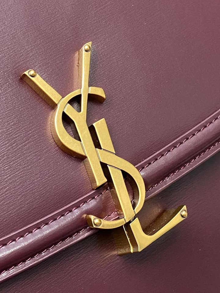 Saint Laurent Solferino Box Leather Crossbody Bag
