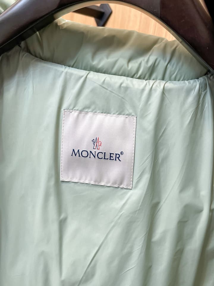 Moncler Stand Collar Embossed Down Jacket – Limited Edition in Black