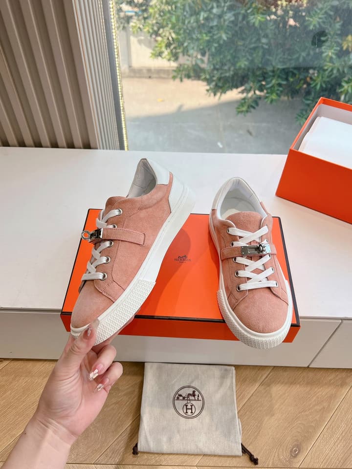 Hermès Bouncing Men's Sneakers in Black Leather