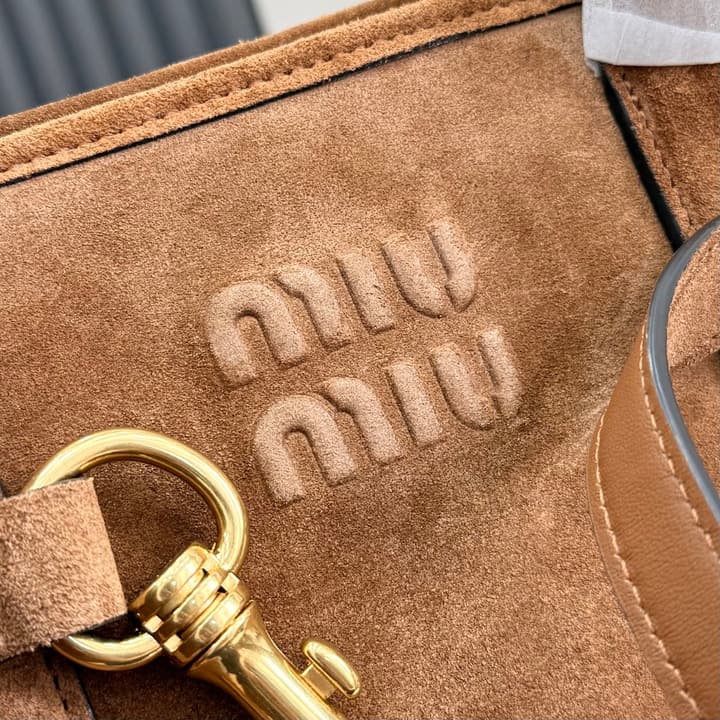 Miu Miu Aventure Suede Tote Bag