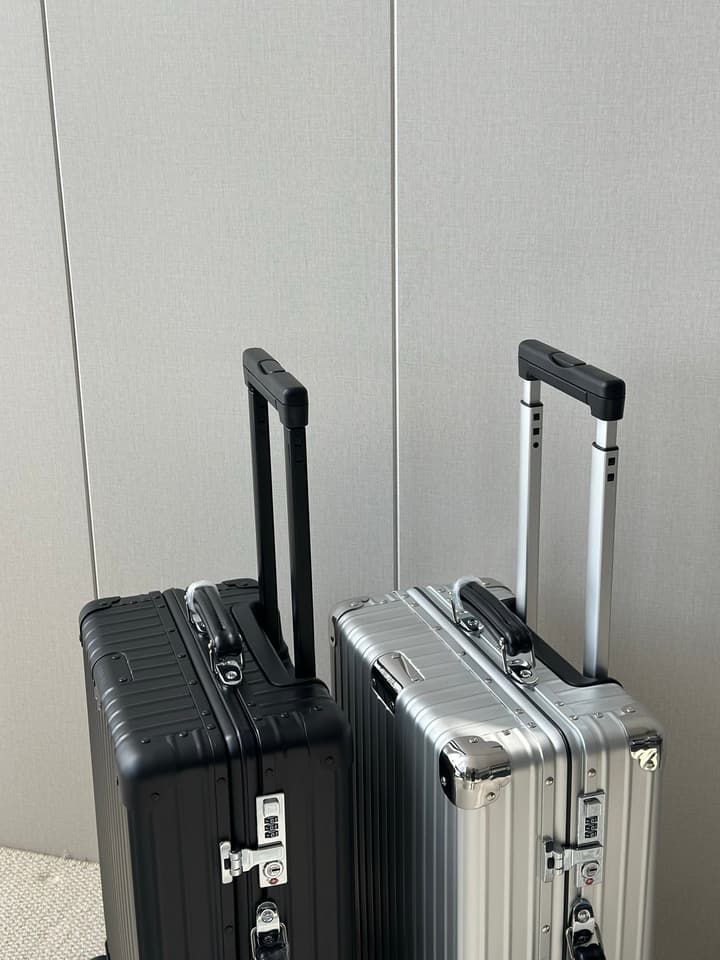 Rimowa 973 Retro Aluminum-Magnesium Luggage in Black