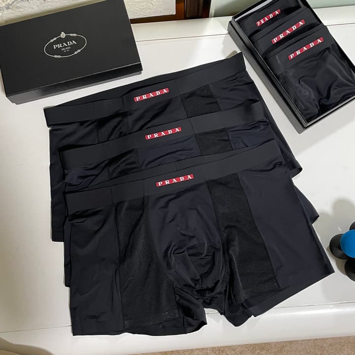 Prada Men's Ice Silk Seamless Underwear