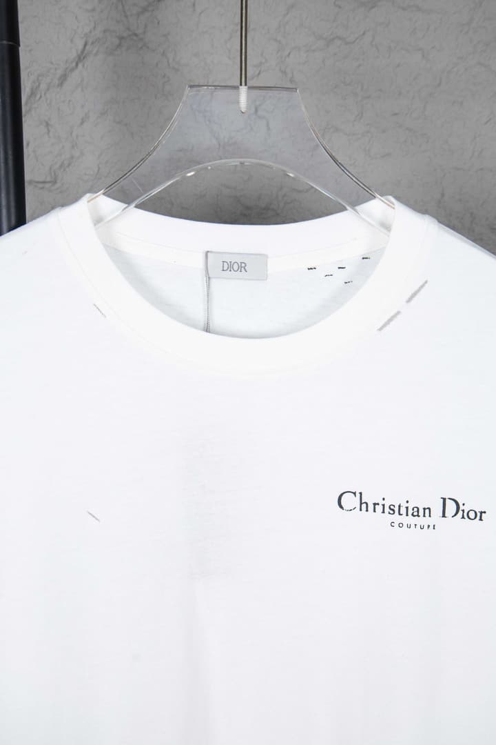 Dior Classic English Letter Long Sleeve T-Shirt in Black