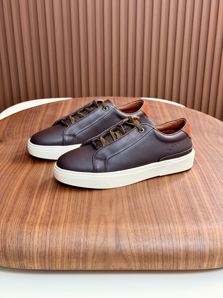 Boss Men's Casual Leather Sneakers