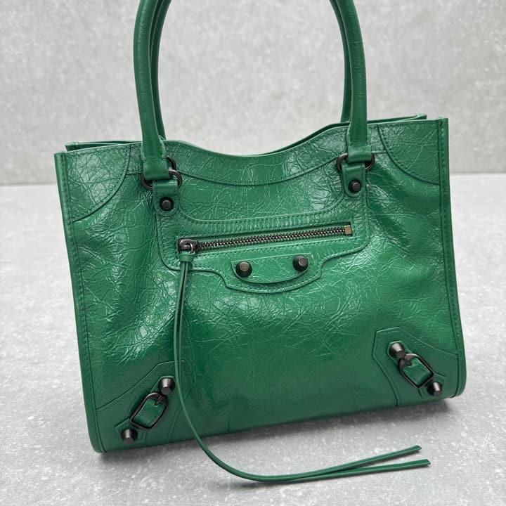 Balenciaga Le City Tote Small – Emerald Green in Emerald Green
