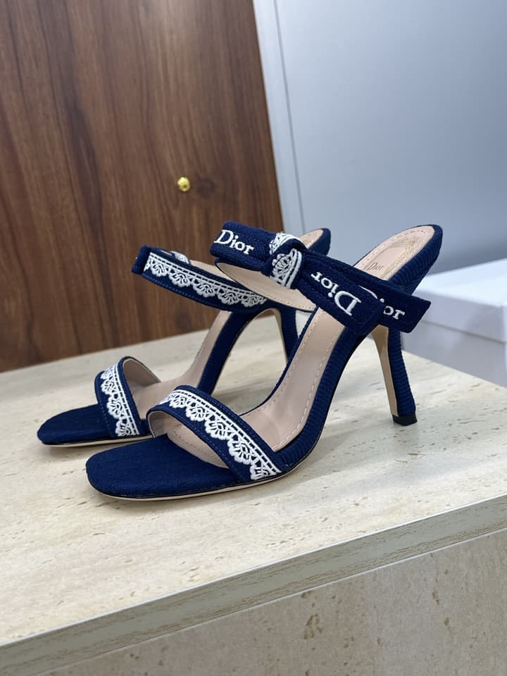 Dior J'Adior Dentelle Jelly Bow Heels – 2026 Early Spring Collection in Black