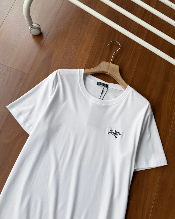 Arc'teryx Embroidered Minimalist Cotton T-Shirt in Classic Black