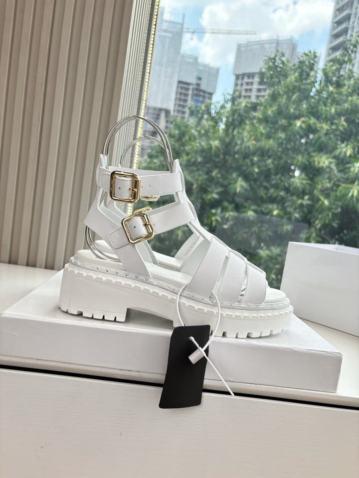 Prada 2025 Spring/Summer Cage Sandals in Black