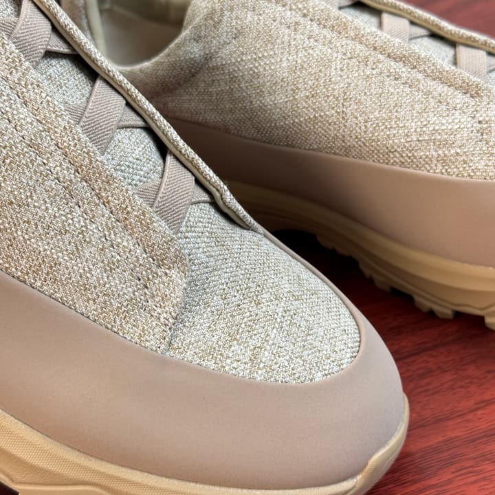 Zegna Triple Stitch Monte Canvas Sneakers