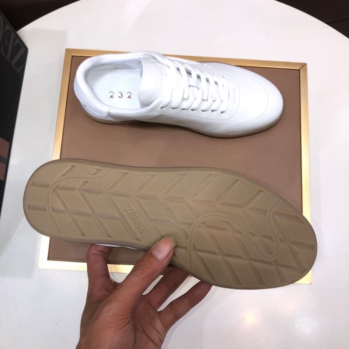 Zegna 232 Suede and Leather Sneakers
