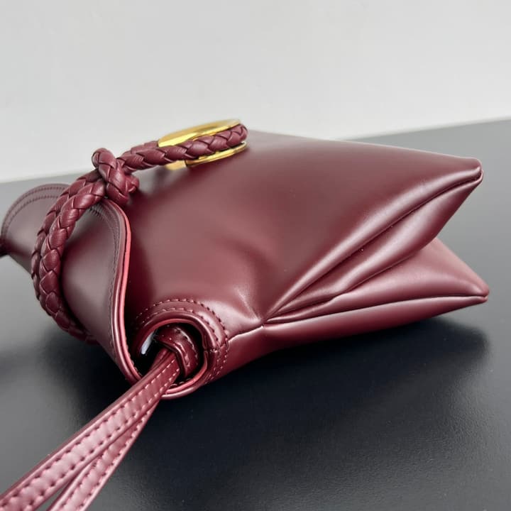 Bottega Veneta Baby Liberta Calfskin Shoulder Bag in Classic Black