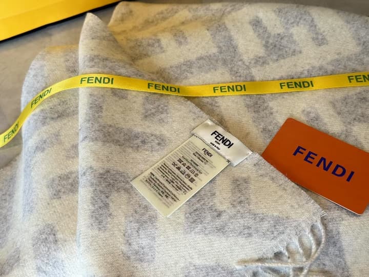 Fendi FF Monogram Cashmere Scarf