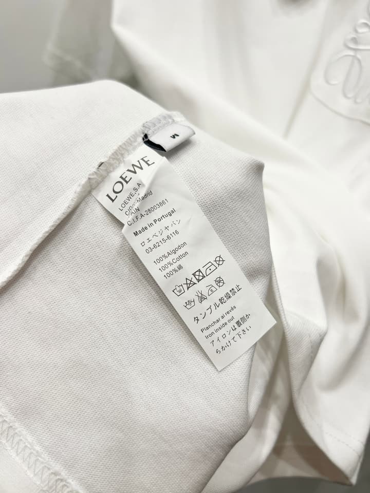 Loewe Minimalist Pocket Embroidery T-Shirt in Classic Black