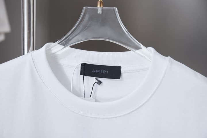 Amiri Embroidered Letter T-Shirt – 26SS Early Spring Collection in Black